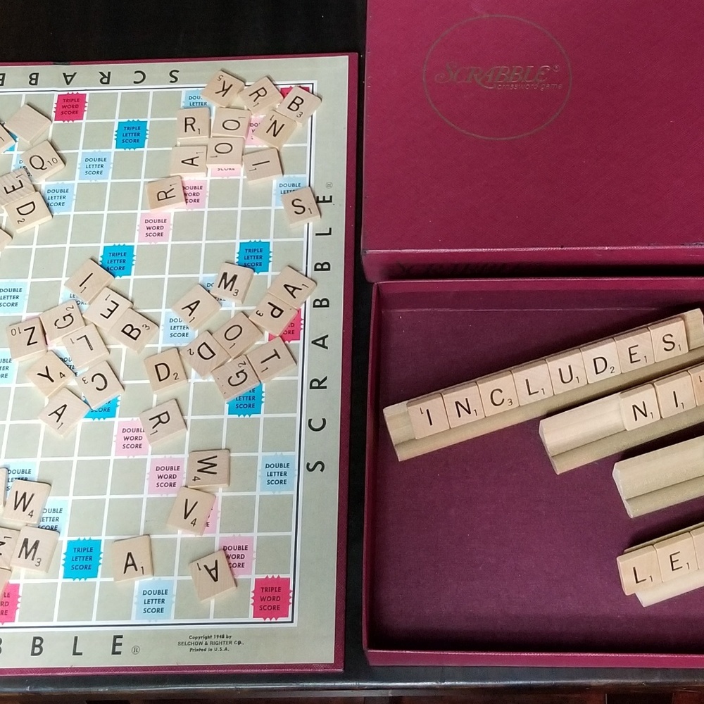 Vintage 1948 Scrabble Set